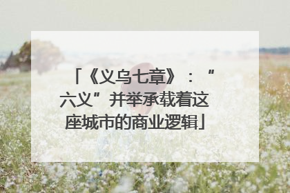 《义乌七章》：“六义”并举承载着这座城市的商业逻辑