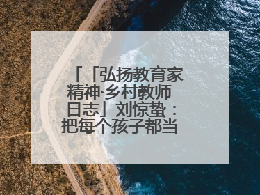 「弘扬教育家精神·乡村教师日志」刘惊蛰：把每个孩子都当作掌心的宝贝
