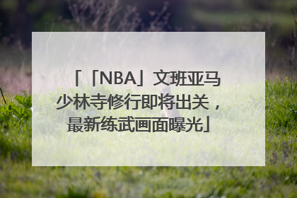 「NBA」文班亚马少林寺修行即将出关，最新练武画面曝光