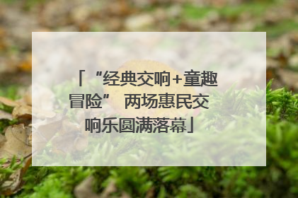 “经典交响+童趣冒险” 两场惠民交响乐圆满落幕