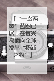 “一岛两翼”蓝图已展，在复兴岛面向全球发出“杨浦之约”
