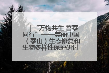 “万物共生 善泰同行”——美丽中国（泰山）生态修复和生物多样性保护研讨会成功举办