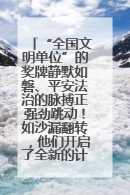 “全国文明单位”的奖牌静默如磐、平安法治的脉搏正强劲跳动！如沙漏翻转，他们开启了全新的计时