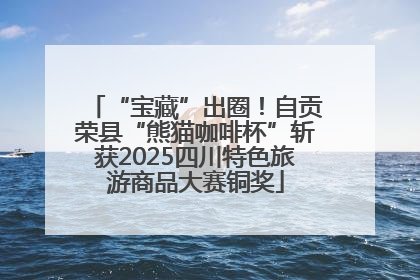“宝藏”出圈！自贡荣县“熊猫咖啡杯”斩获2025四川特色旅游商品大赛铜奖
