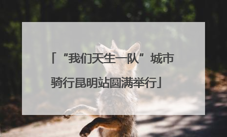 “我们天生一队”城市骑行昆明站圆满举行