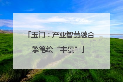 玉门：产业智慧融合 擎笔绘“丰景”