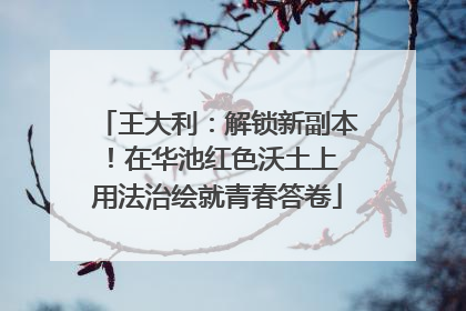 王大利：解锁新副本！在华池红色沃土上 用法治绘就青春答卷