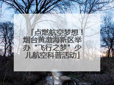 点燃航空梦想！烟台黄渤海新区举办“飞行之梦”少儿航空科普活动