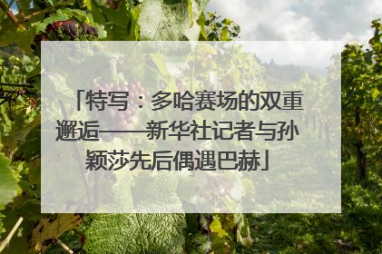 特写：多哈赛场的双重邂逅——新华社记者与孙颖莎先后偶遇巴赫
