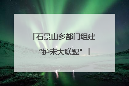 石景山多部门组建“护未大联盟”
