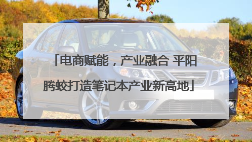 电商赋能，产业融合 平阳腾蛟打造笔记本产业新高地