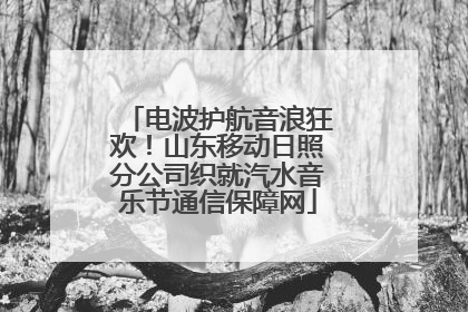 电波护航音浪狂欢！山东移动日照分公司织就汽水音乐节通信保障网