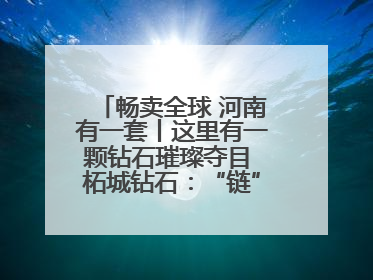畅卖全球 河南有一套丨这里有一颗钻石璀璨夺目 柘城钻石：“链”就发展新动力