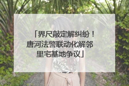 界尺敲定解纠纷！唐河法警联动化解邻里宅基地争议