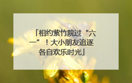 相约紫竹院过“六一”！大小朋友追逐各自欢乐时光