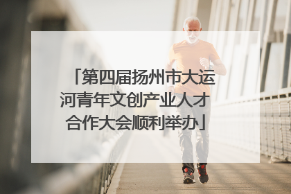第四届扬州市大运河青年文创产业人才合作大会顺利举办