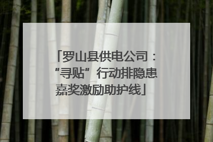 罗山县供电公司：“寻贴”行动排隐患 嘉奖激励助护线