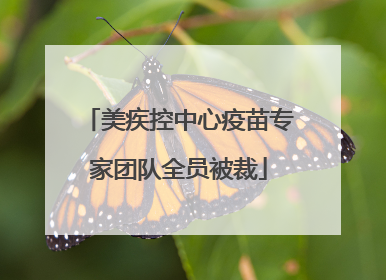 美疾控中心疫苗专家团队全员被裁