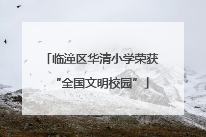 临潼区华清小学荣获“全国文明校园”