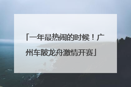 一年最热闹的时候！广州车陂龙舟激情开赛