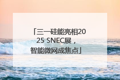 三一硅能亮相2025 SNEC展，智能微网成焦点