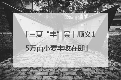 三夏“丰”景｜顺义15万亩小麦丰收在即
