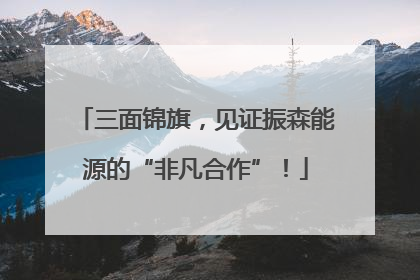 三面锦旗，见证振森能源的“非凡合作”！