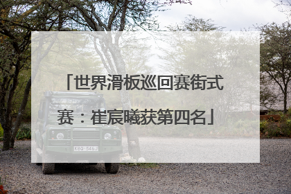 世界滑板巡回赛街式赛：崔宸曦获第四名