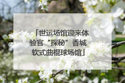 世运场馆迎来体验官“探秘”香城软式曲棍球场馆