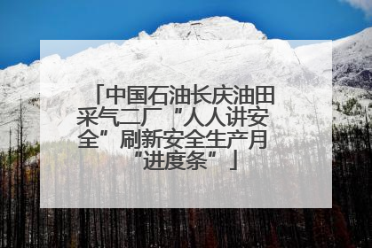 中国石油长庆油田采气二厂“人人讲安全”刷新安全生产月“进度条”