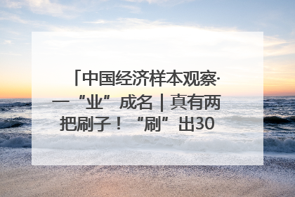 中国经济样本观察·一“业”成名｜真有两把刷子！“刷”出30亿级“颜值经济”