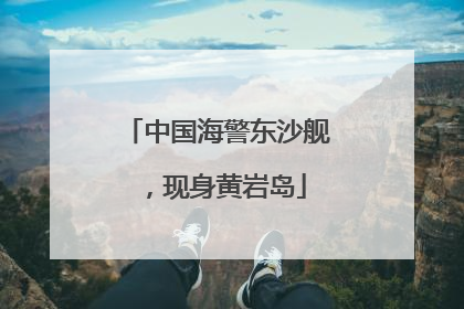 中国海警东沙舰，现身黄岩岛