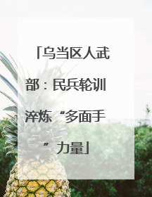 乌当区人武部：民兵轮训淬炼“多面手”力量