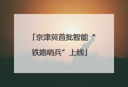 京津冀首批智能“铁路哨兵”上线