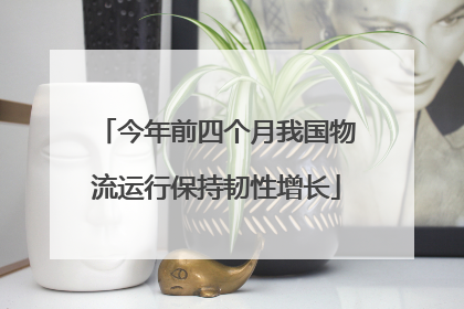 今年前四个月我国物流运行保持韧性增长