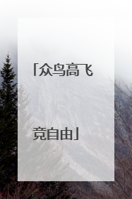 众鸟高飞竞自由