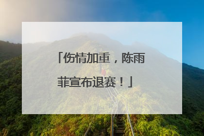 伤情加重，陈雨菲宣布退赛！