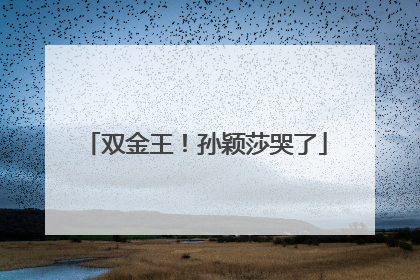 双金王！孙颖莎哭了