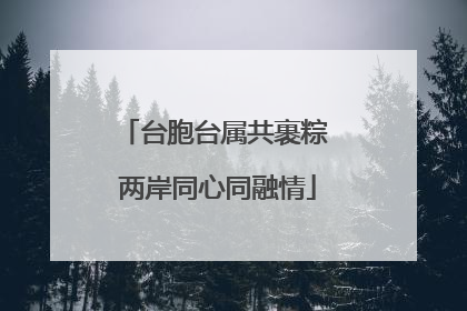 台胞台属共裹粽 两岸同心同融情