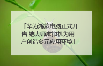 华为鸿蒙电脑正式开售 铠大师虚拟机为用户创造多元应用环境