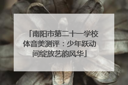 南阳市第二十一学校体音美测评：少年跃动间绽放艺韵风华