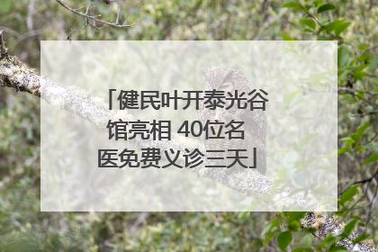 健民叶开泰光谷馆亮相 40位名医免费义诊三天