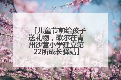 儿童节前给孩子送礼物，歌尔在青州沙营小学建立第22所成长驿站