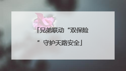 兄弟联动“双保险”守护天路安全