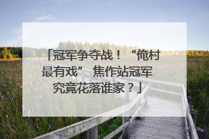 冠军争夺战！“俺村最有戏” 焦作站冠军究竟花落谁家？