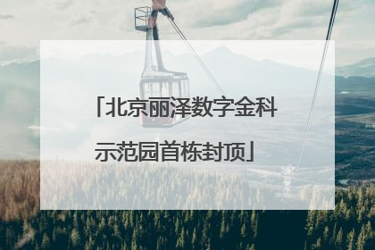 北京丽泽数字金科示范园首栋封顶