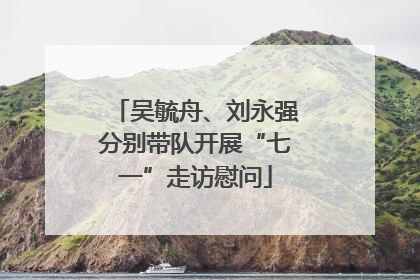 吴毓舟、刘永强分别带队开展“七一”走访慰问