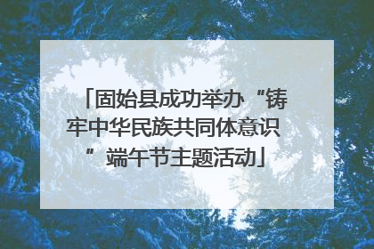 固始县成功举办“铸牢中华民族共同体意识”端午节主题活动