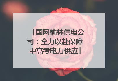 国网榆林供电公司：全力以赴保障中高考电力供应