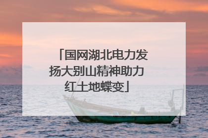 国网湖北电力发扬大别山精神助力红土地蝶变